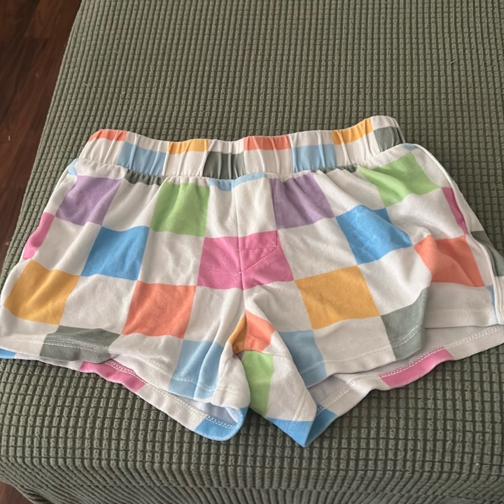 Girls light weight fleece pajama shorts